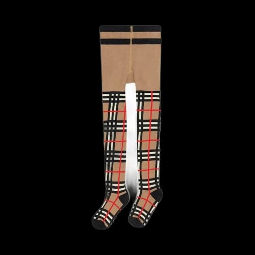 Burberry Kids Teen Tights 'Archive Beige'