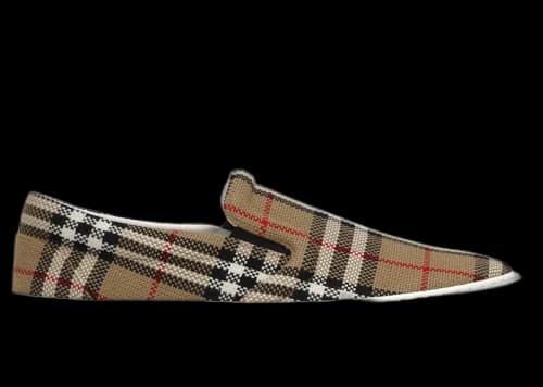 Burberry Slip On Check Print