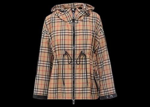 Burberry Women's Traditional Check Print Jacket Beige