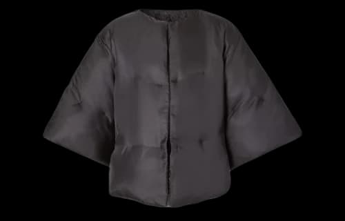 Burberry Silk Twill Puffer Cape 'Black'