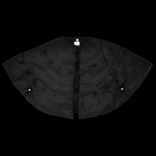 Burberry Silk Twill Puffer Cape 'Black'