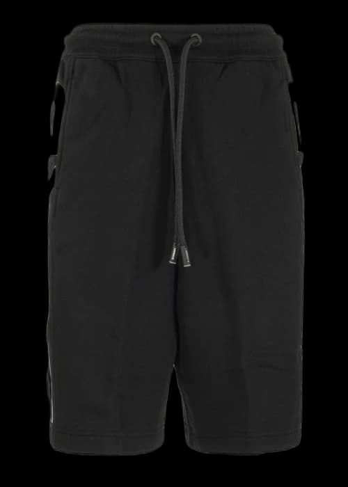 Burberry Fawnley Logo Print Track Shorts Black/White