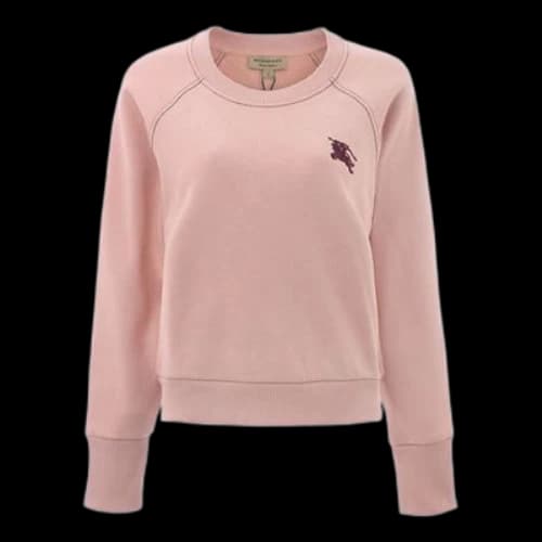 Burberry Round Neck Pullover Long Sleeves Hoodie Pink (Women's)