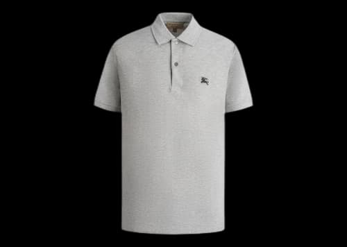 Burberry Oxford Logo Embroidered Polo Grey/Black