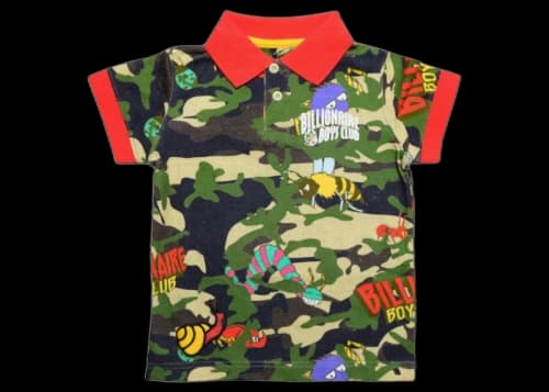 Billionaire Boys Club Little Kids Terra Polo Shirt Army/Red