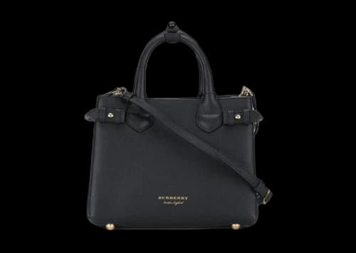 Burberry House Check Banner Small Tote Bag Black