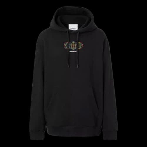 Burberry Embroidered Pattern Cotton Black