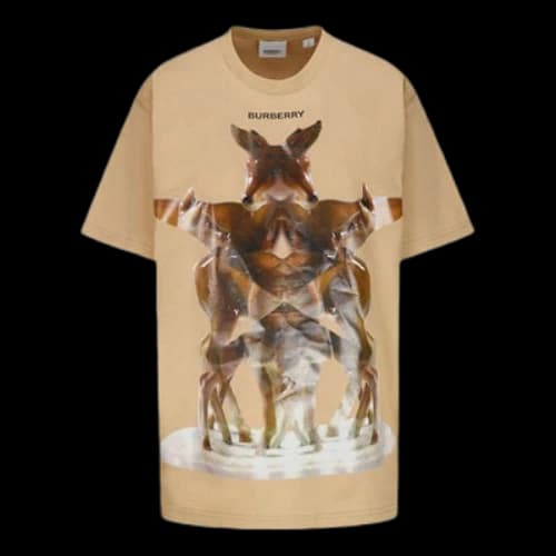 Burberry SS21 Kaleidoscope Prints Relaxed short-sleeved Yellow/Brown