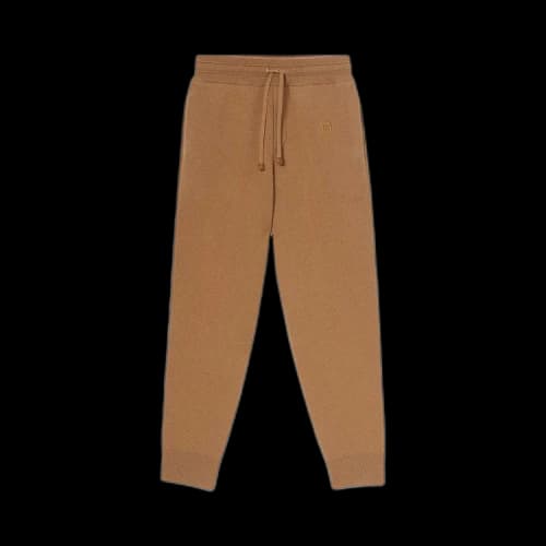 Burberry Monogram Motif Cashmere Blend Jogging Pants 'Camel'