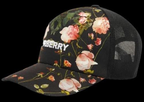Burberry Floral Trucker Cap Black