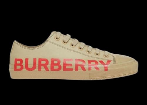 Burberry Gabardine Icon Stripe Logo Print Beige Red (Women's)