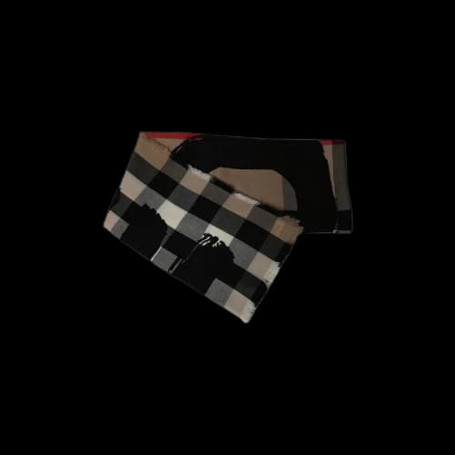 Burberry Check Love Print Cashmere Scarf 'Archive Beige'