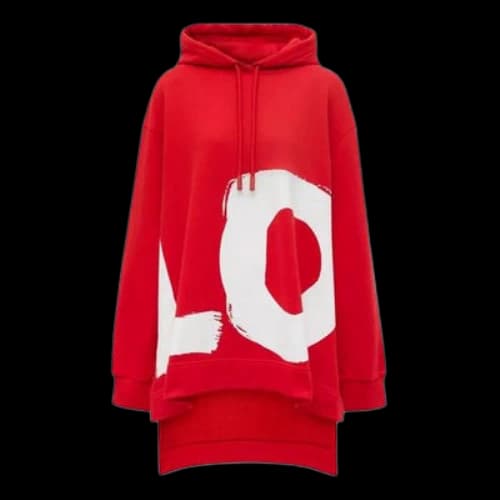 Burberry Love Printing Loose Hoodie Red (Women's)