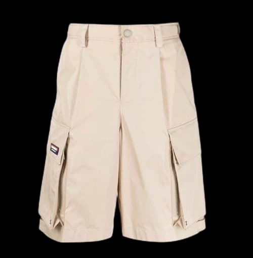 Burberry Technical Cotton Shorts Soft Fawn