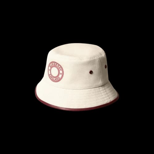Burberry Logo Print Bucket Hat 'Garnet'