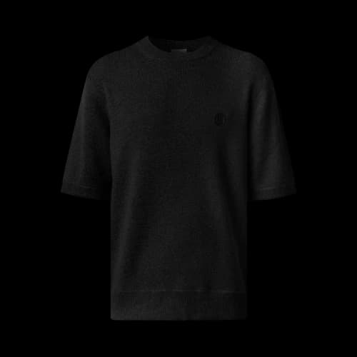 Burberry Crewneck Ribbed Cashmere Shirt 'Black'