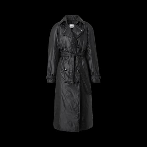 Burberry Down-Filled Nylon Trench Coat 'Black'
