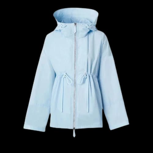 Burberry Shape Memory Lightweight Hooded Jacket 'Pale Blue'