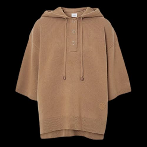 Burberry SS21 Logo Printing Hoodie Camel (Women's)