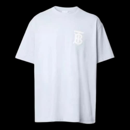 Burberry SS21 Logo Luxury Short Sleeves s Blue
