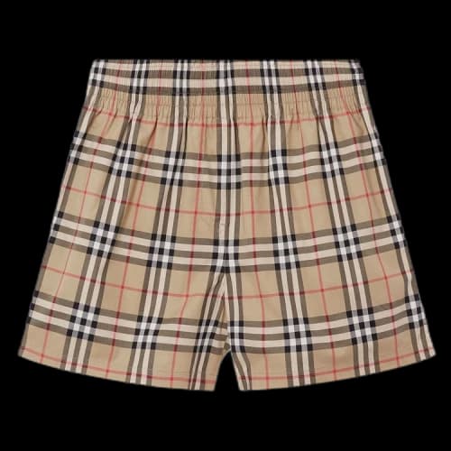 Burberry Vintage Check Side Stripe Shorts 'Archive Beige'