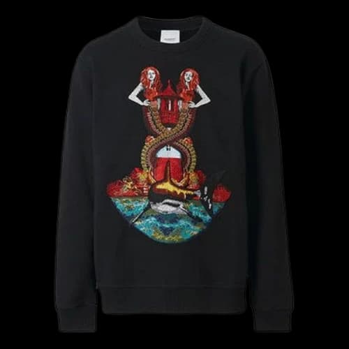 Burberry Printing Cotton Sports Black