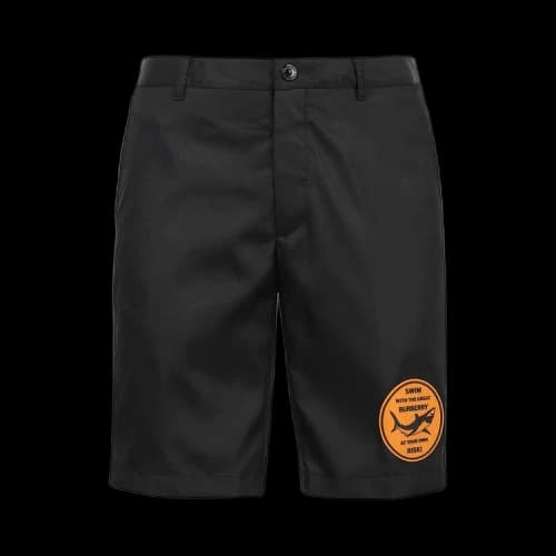 Burberry Shark Patch Nylon Shorts 'Black'