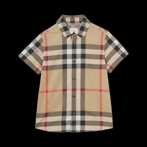 Burberry Kids Check Shirt 'Archive Beige'