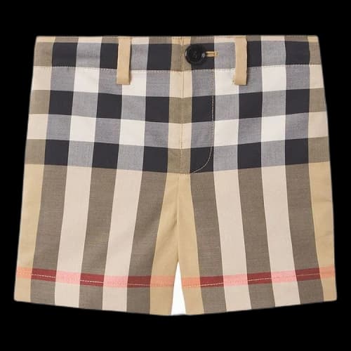 Burberry Kids Check Tailored Shorts 'Archive Beige'