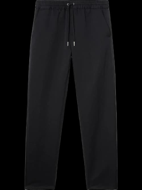 Burberry Linen Cotton Blend Sweatpants Black