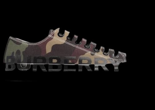 Burberry Logo-print Lace-up Sneaker Green Camo