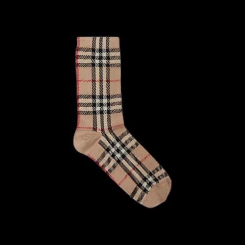 Burberry Checked Socks 'Archive Beige'