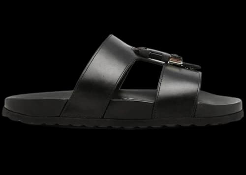 Burberry Barnston Leather Sandal Black