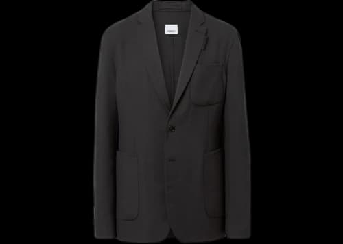 Burberry Slim-Fit Wool Tailored Blazer Navy