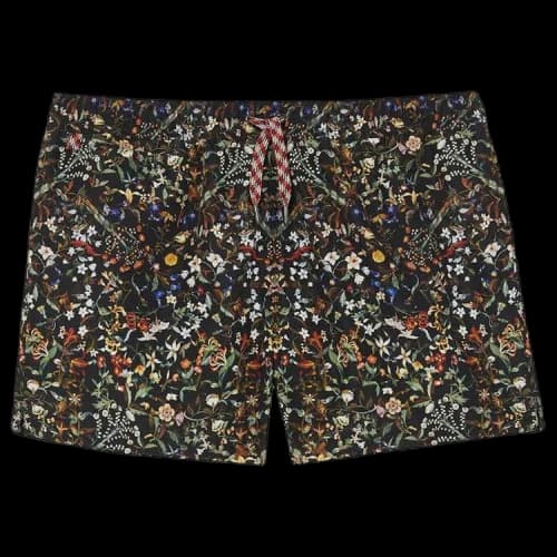 Burberry Floral Drawcord Swim Trunks 'Black'