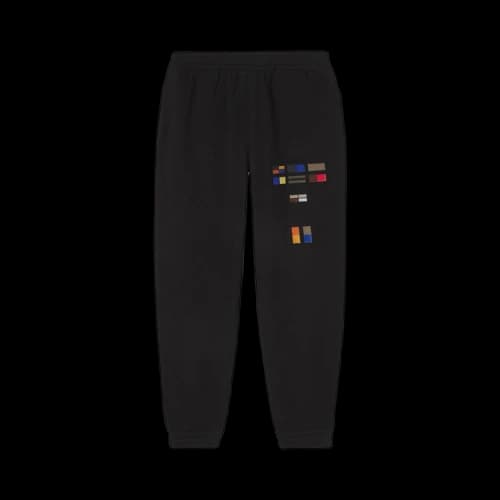 Burberry Badge Appliqué Cotton Jogging Pants 'Black'