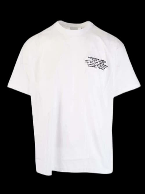 Burberry Oversized Abel Coordinates Logo Tee White
