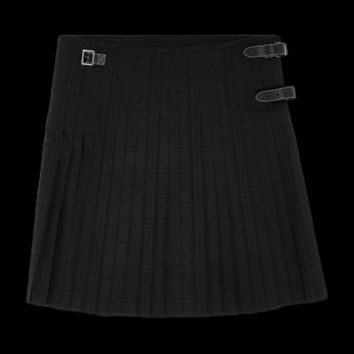 Burberry Check Print Kilt 'Dark Charcoal'