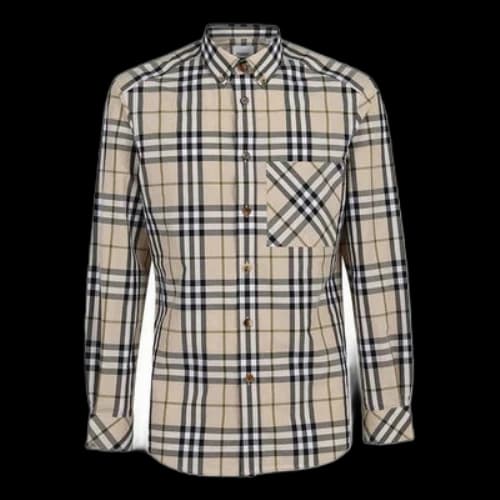 Burberry SS21 Silk Long Sleeve Shirt Men s Brown
