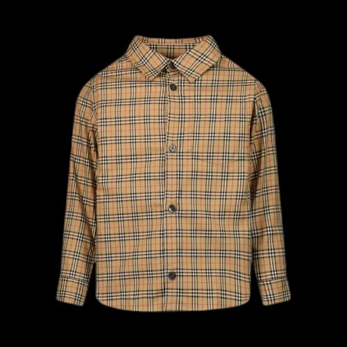 Burberry Kids Check Long-Sleeve Shirt 'Archive Beige'