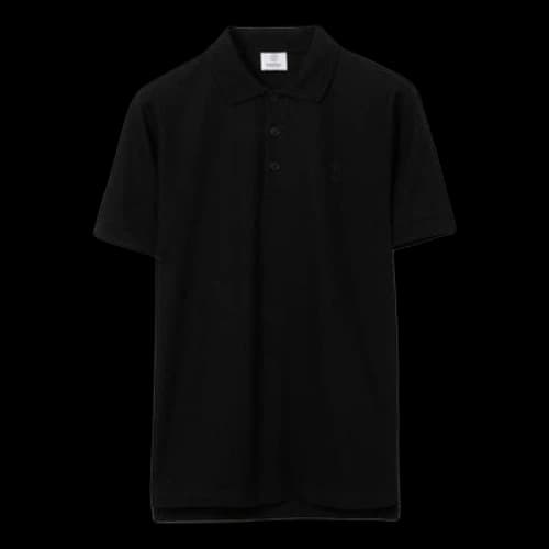 Burberry Pattern Short Sleeve Polo Shirt 'Black'