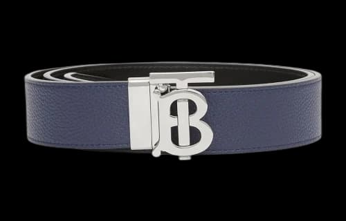 Burberry Reversible Logo Buckle Belt 'Navy/Black'