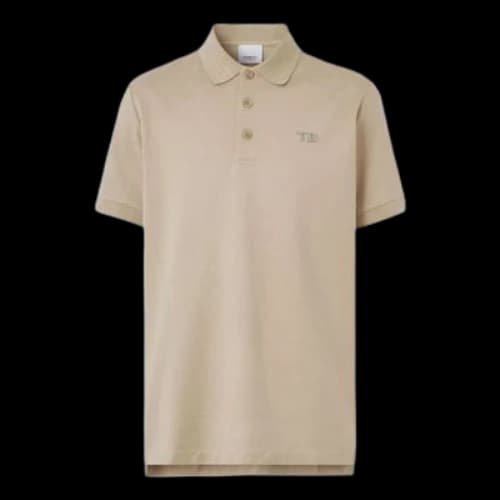 Burberry Letter Pattern Polo Male Yellow