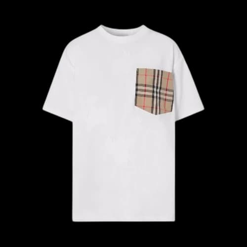 Burberry Carrick Check Pocket T-Shirt 'White'
