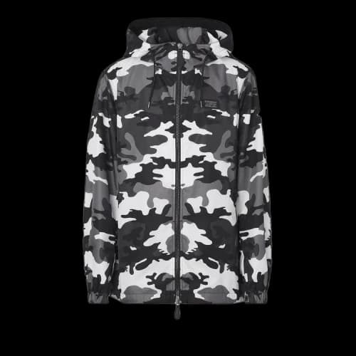 Burberry Camouflage Print Jacket 'Monochrome'