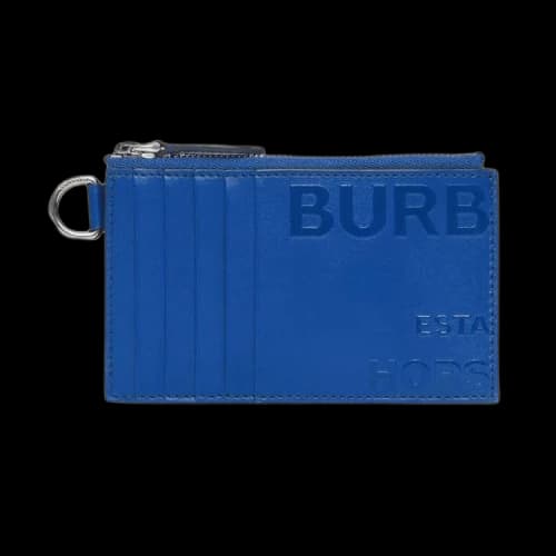 Burberry Horseferry Card Case Lanyard 'Midnight Navy'