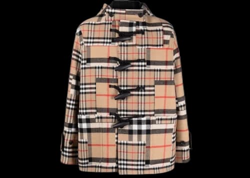 Burberry Herren Mantel Duffel Coat Beige