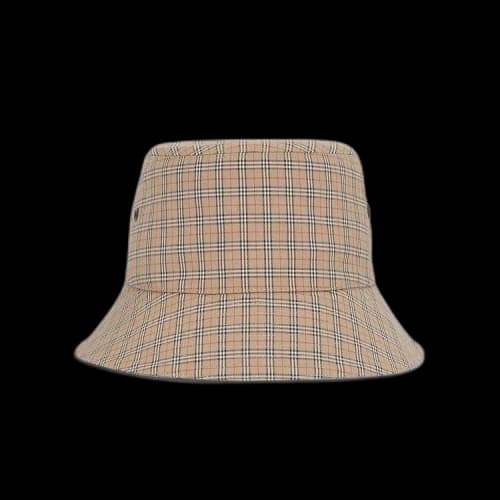 Burberry Mini Check Bucket Hat 'Archive Beige'