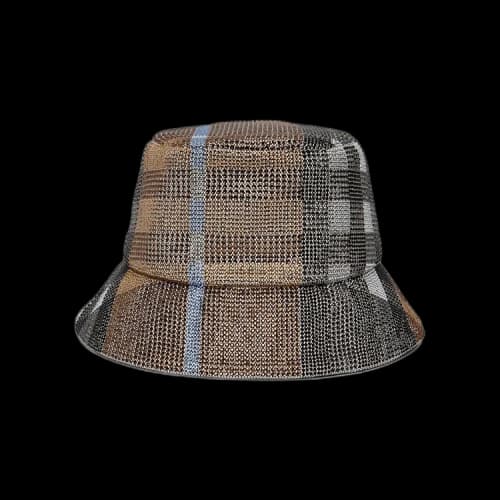 Burberry Check Print Bucket Hat 'Dusty Sand'