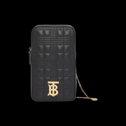 Burberry Lola Pouch With Chain Strap 'Black'